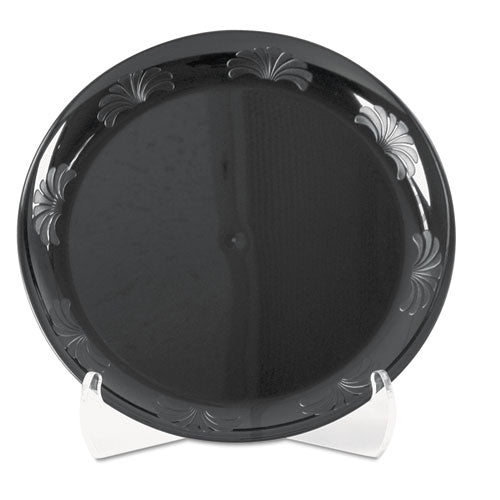 Plate,plas,10.25,bk