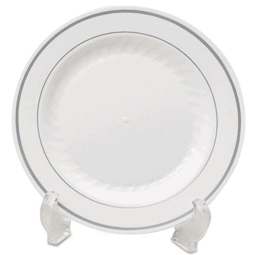 Plate,dnnr,plas,7.5",wh