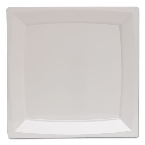 Plate,salad,6 3-4"sq,wh