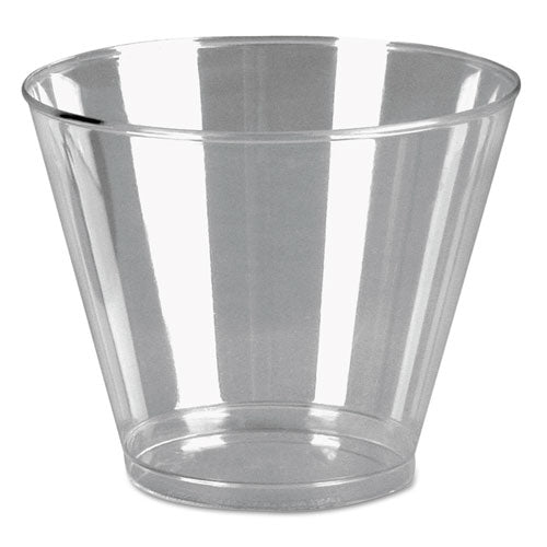 Comet Plastic Tumblers, 9 Oz, Cold, Squat, Clear, 500-carton