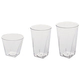 Classicware Tumblers, 9 Oz, Plastic, Clear, Rocks Glass, 16-bag, 15 Bag-carton