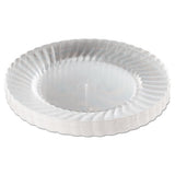 Classicware Plastic Dinnerware Plates, 10 1-4" Dia, Clear, 12-pack