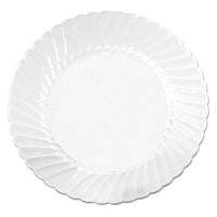 Classicware Plates, Plastic, 10.25 In, Clear, 12-bag, 12 Bag-carton