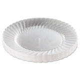 Classicware Plastic Plates, 6" Dia., Clear, 12 Plates-pack, 15 Packs-carton