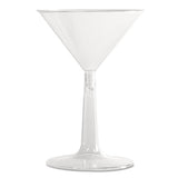 Comet Plastic Champagne Glasses, 4 Oz., Clear, Two-piece Construction, 25-pack