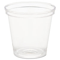 Comet Plastic Tumbler, 8 Oz., Clear, Tall, 25-pack