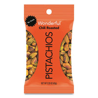 Wonderful No Shells Pistachios, Chili Roasted, 2.25 Oz Bag, 24-carton