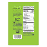 Wonderful No Shells Pistachios, Roasted And Salted, 0.75 Oz Bag, 9 Bags-box, 4 Boxes-carton