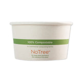 No Tree Paper Bowls, 4.4" Dia X 2.5", 12 Oz, Natural, 500-carton