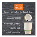 No Tree Paper Bowls, 4.4" Dia X 3", 16 Oz, Natural, 500-carton