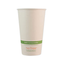 Notree Paper Hot Cups, 16 Oz, Natural, 1,000-carton