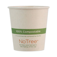 Notree Paper Hot Cups, 4 Oz, Natural, 1,000-carton