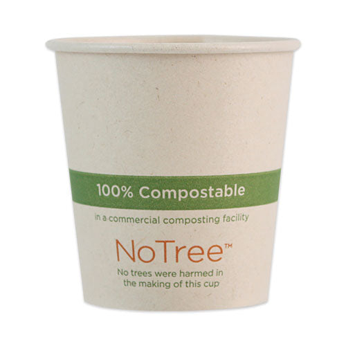 Notree Paper Hot Cups, 4 Oz, Natural, 1,000-carton