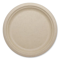 Fiber Plates, Plate, 10.1" Diameter, Natural, 800/carton