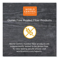 Fiber Trays, Pla Lined, Pfas Free, 9.1 X 7.1 X 0.7, Natural, 500-carton