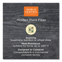 Fiber Trays, Pla Lined, Pfas Free, 9.1 X 7.1 X 0.7, Natural, 500-carton