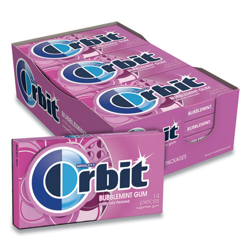 Sugar-free Chewing Gum, Bubblemint, 12-box