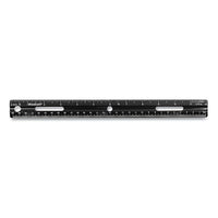 Kleenearth Recycled Ruler, Black, 12"