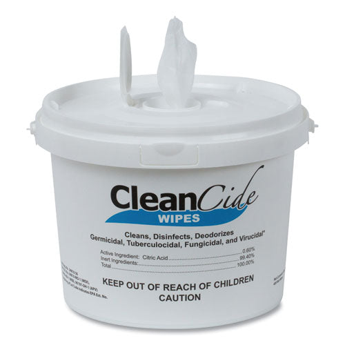 Cleancide Disinfecting Wipes, Fresh Scent, 8 X 5.5, 400-tub, 4 Tubs-carton