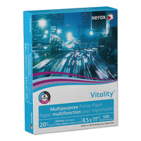 Vitality Multipurpose Print Paper, 92 Bright, 20lb, 8.5 X 11, White, 500 Sheets-ream, 10 Reams-carton, 40 Cartons-pallet