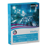 Vitality Multipurpose Print Paper, 92 Bright, 20lb, 8.5 X 11, White, 500 Sheets-ream, 10 Reams-carton, 40 Cartons-pallet