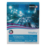 Vitality Multipurpose Print Paper, 92 Bright, 20lb, 8.5 X 11, White, 500 Sheets-ream, 10 Reams-carton, 40 Cartons-pallet