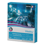 Vitality Multipurpose Print Paper, 92 Bright, 20lb, 8.5 X 11, White, 500 Sheets-ream, 10 Reams-carton, 40 Cartons-pallet
