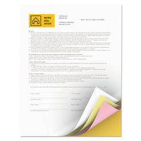 Revolution Carbonless 4-part Paper, 8.5x11, Canary-goldenrod-pink-white, 5, 000-carton