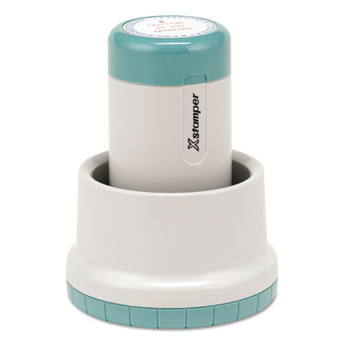 Xpedater Custom Message Date Stamp, Two-color Stamp, Pre-inked