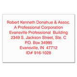 Custom Message Stamp, Pre-inked, N10, 9-16 X 1 11-16