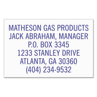 Custom Message Stamp, Pre-inked, N12, 1 X 2