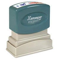 Two-color Title Stamp, Completed, Blue-red