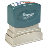 Two-color Title Stamp, Completed, Blue-red