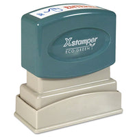 Two-color Title Stamp, Entered, Blue-red