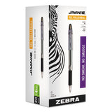 Jimnie Stick Gel Pen Value Pack, Medium 0.7mm, Black Ink, Smoke Barrel, 24-box