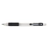 Z-grip Mechanical Pencil, 0.7 Mm, Hb (#2.5), Black Lead, Clear-black Grip Barrel, 24-pack