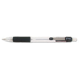Z-grip Mechanical Pencil, 0.7 Mm, Hb (#2.5), Black Lead, Clear-black Grip Barrel, 24-pack