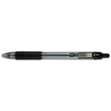 Z-grip Retractable Ballpoint Pen, Medium 1 Mm, Black Ink, Clear Barrel, Dozen