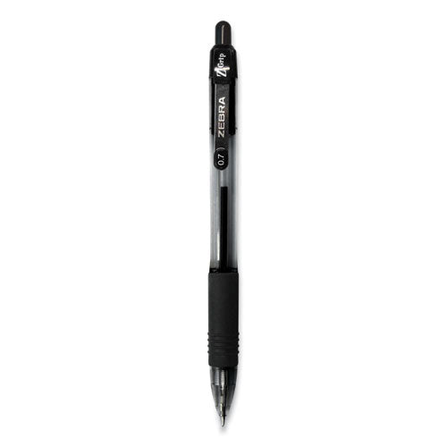 Z-grip Retractable Ballpoint Pen, Medium 0.7 Mm, Black Ink, Black Tinted Barrel, Dozen