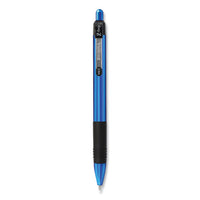 Z-grip Metal Retractable Ballpoint Pen, Medium 1 Mm, Blue Ink, Blue Barrel, Dozen