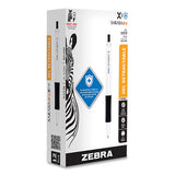 Sarasa Dry X1+ Retractable Gel Pen, Medium 0.7 Mm, Black Ink, White Barrel, 12/pack