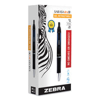 Sarasa Dry Gel X1 Retractable Gel Pen, Medium 0.7mm, Blue Ink-barrel, Dozen