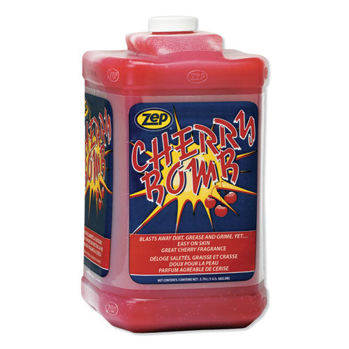 Cherry Bomb Hand Cleaner, Cherry Scent, 1 Gal Bottle, 4-carton
