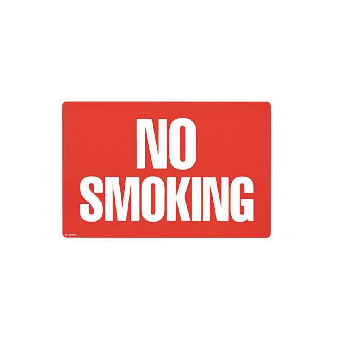 Two-sided Signs, No Smoking-no Fumar, 8 X 12, Red