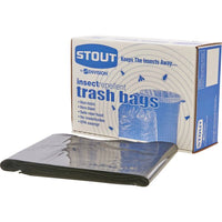 Insect-repellent Trash Bags, 30 Gal, 2 Mil, 33" X 40", Black, 90-box