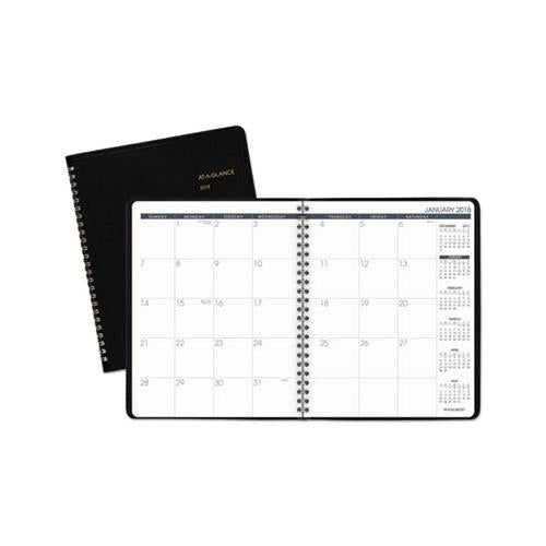 Monthly Planner, 8.75 X 7, Black, 2021