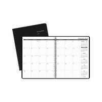 Monthly Planner, 11 X 9, Black, 2021-2022