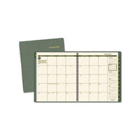 Recycled Monthly Planner, 11 X 9, Green, 2021-2022