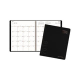 Contemporary Monthly Planner, Premium Paper, 11 X 9, Black Cover, 2021