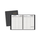 Weekly Planner Ruled For Open Scheduling, 8.75 X 6.75, Black, 2021